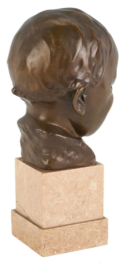 Lot 782: Franz Seifert Bronze Head of Child