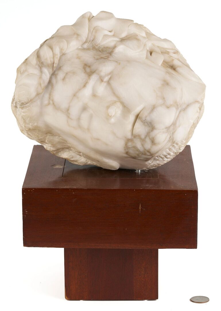 Lot 783: Greco Roman Style Marble Head Sculpture