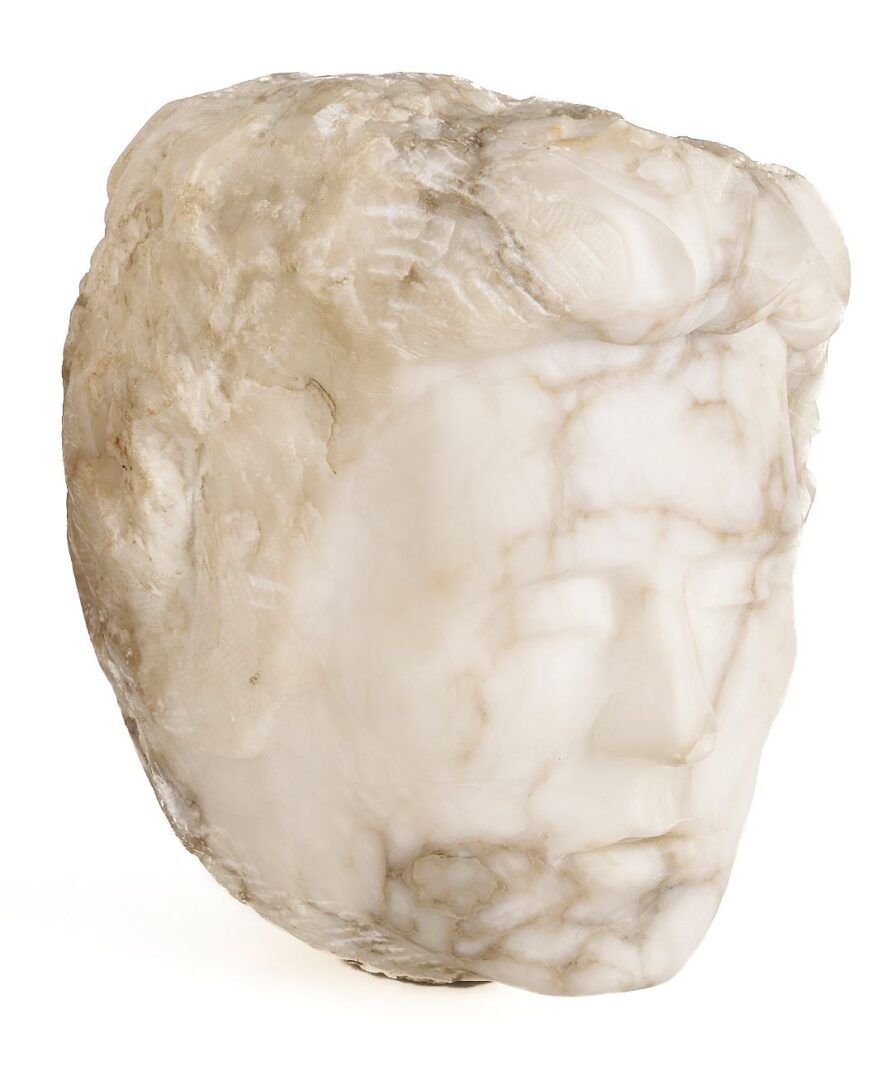 Lot 783: Greco Roman Style Marble Head Sculpture