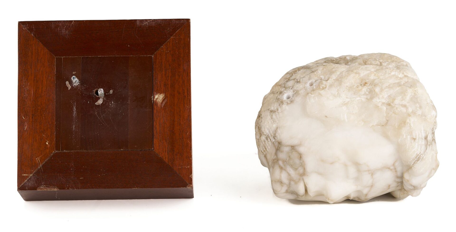 Lot 783: Greco Roman Style Marble Head Sculpture