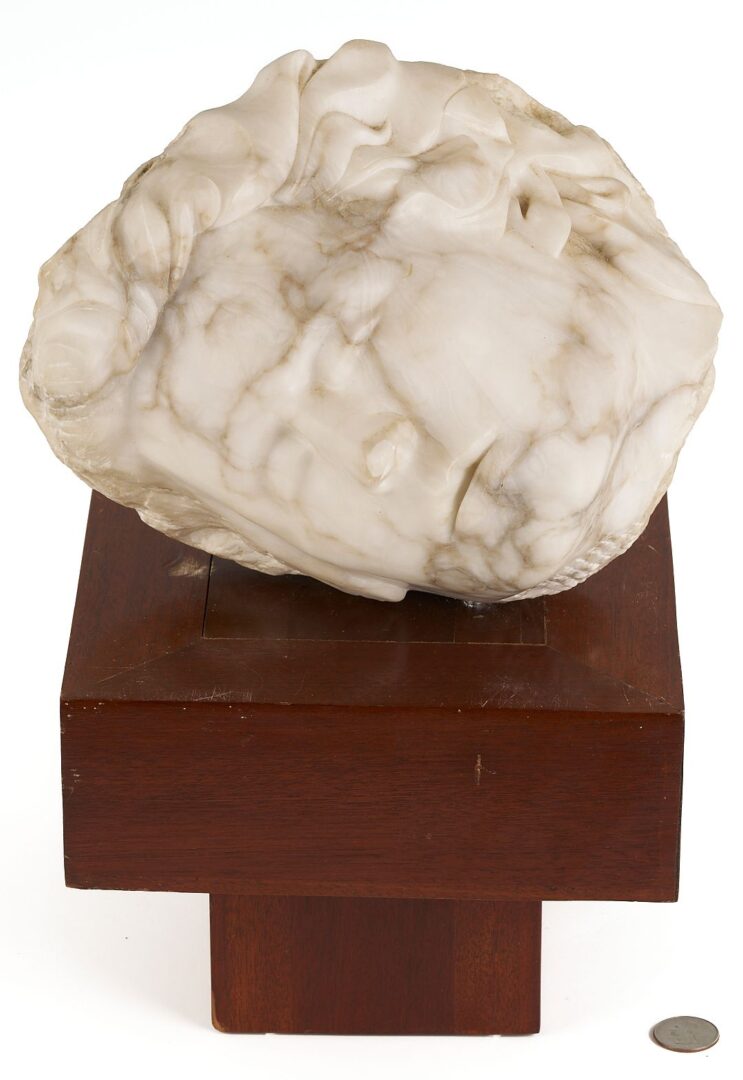 Lot 783: Greco Roman Style Marble Head Sculpture