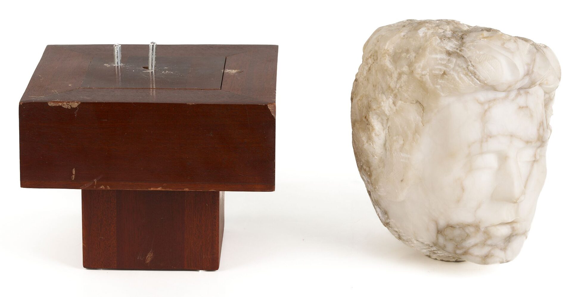 Lot 783: Greco Roman Style Marble Head Sculpture