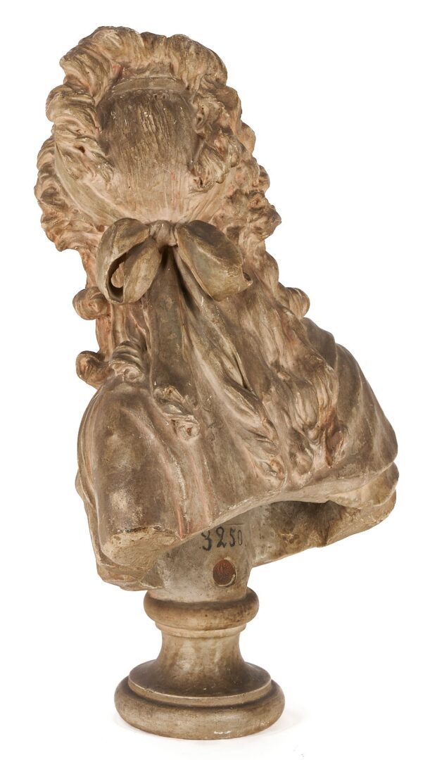 Lot 784: German Tinted Plaster Bust of a Noblewoman