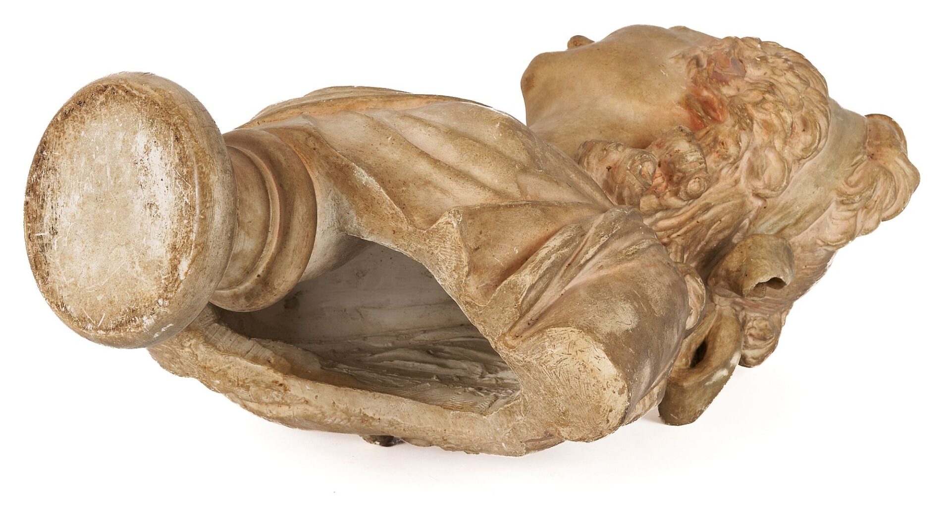 Lot 784: German Tinted Plaster Bust of a Noblewoman