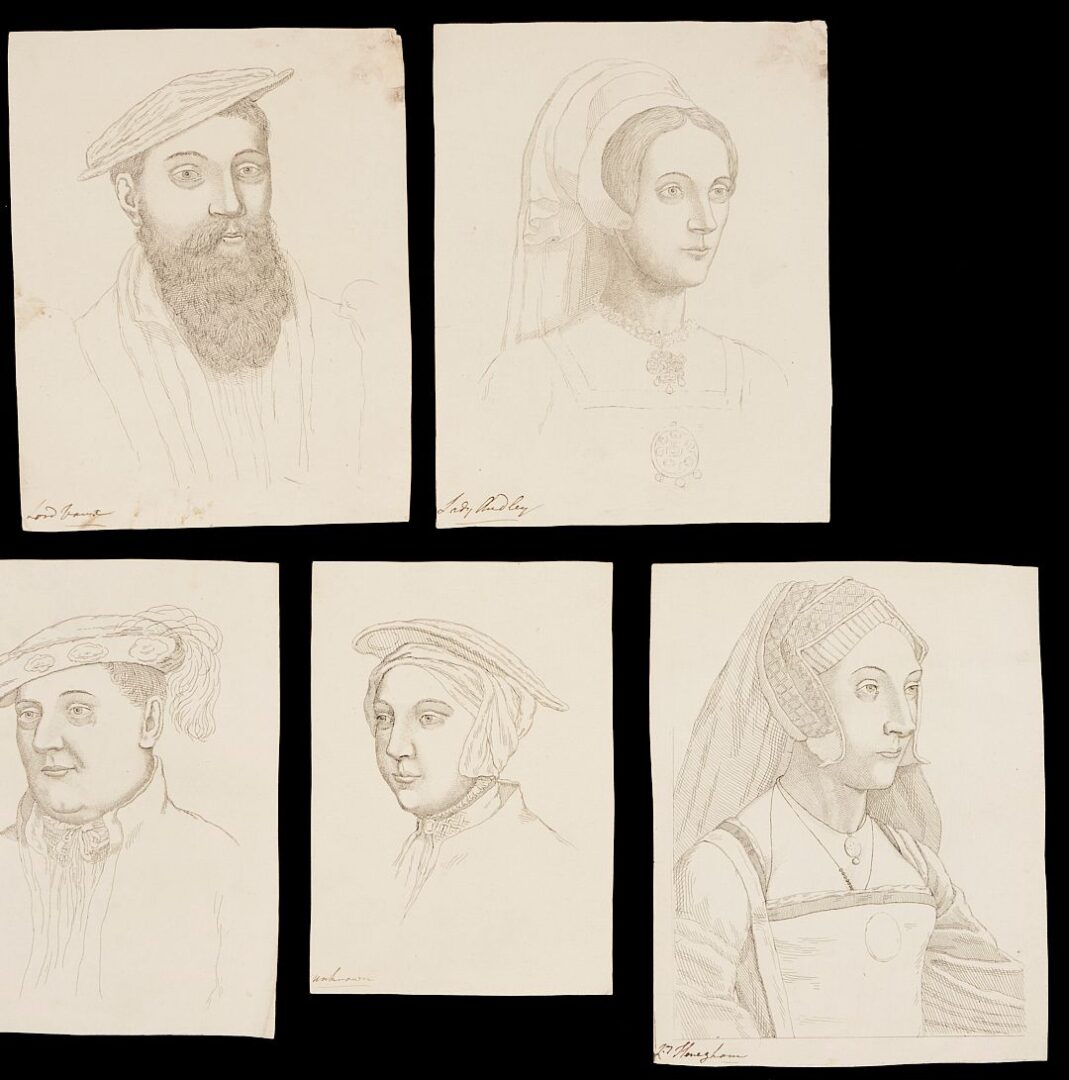 Lot 787: 7 Rare Richard Dalton Etchings after Hans Holbein, 18th C.