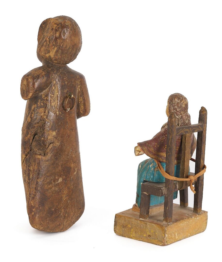 Lot 789: 3 Spanish Colonial Santos Figures