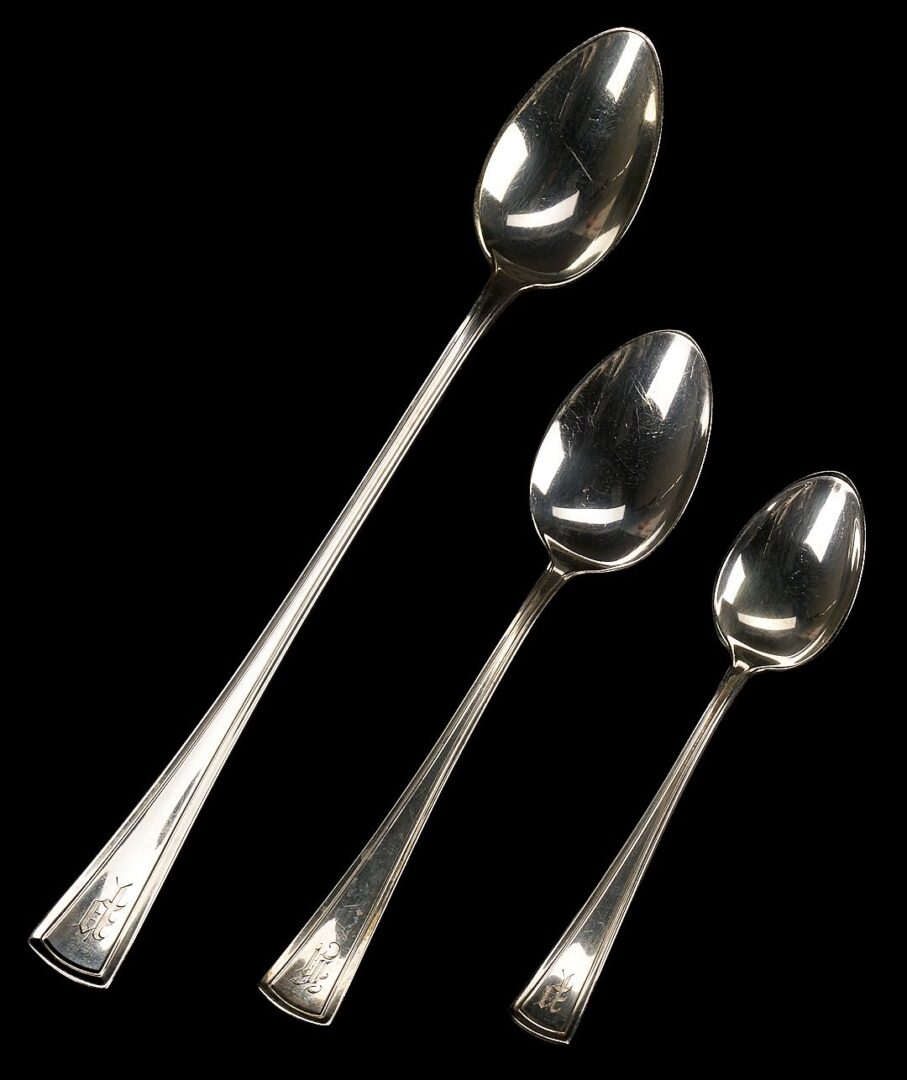 Lot 79: 164 Pcs. Dominick & Haff Virginia Pattern Sterling Flatware