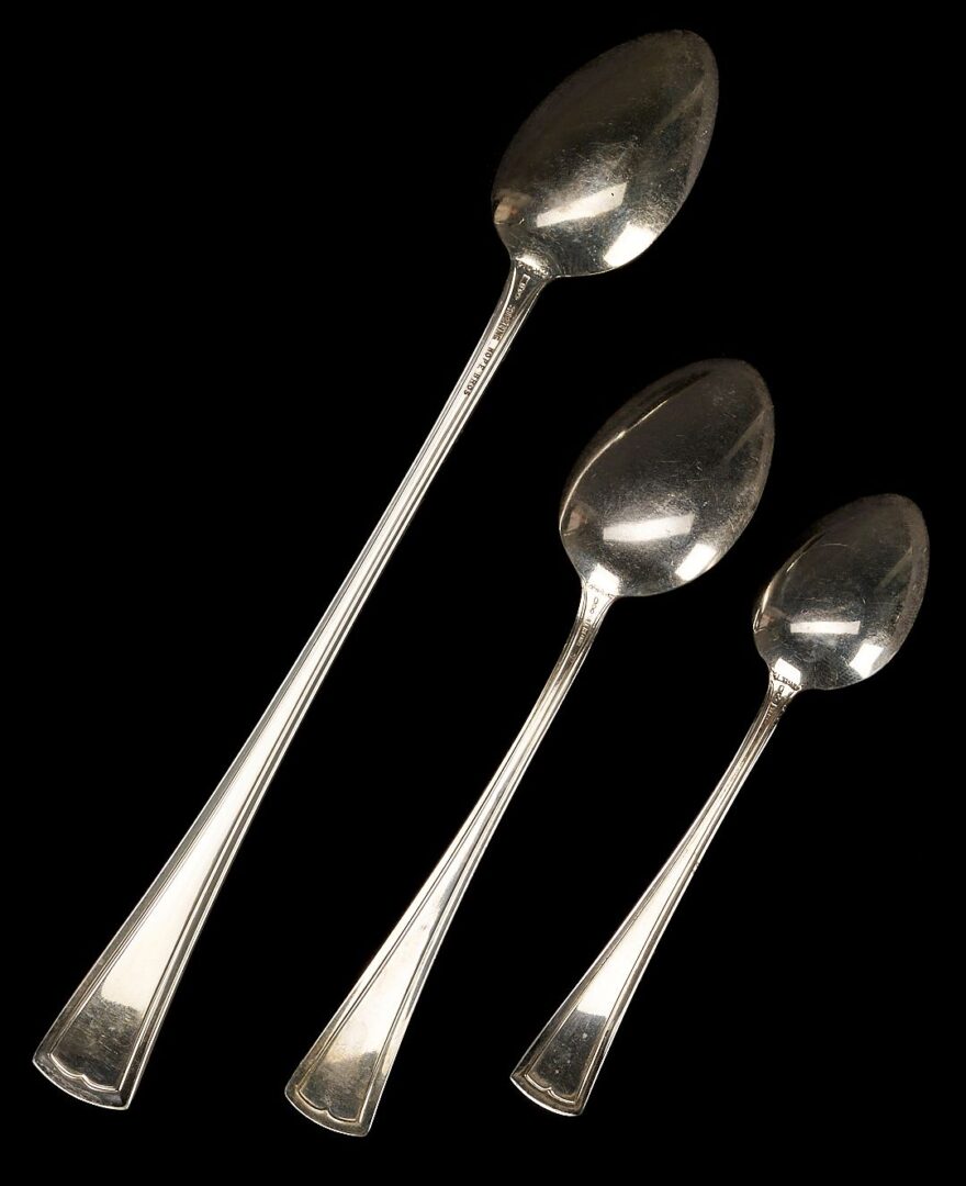 Lot 79: 164 Pcs. Dominick & Haff Virginia Pattern Sterling Flatware