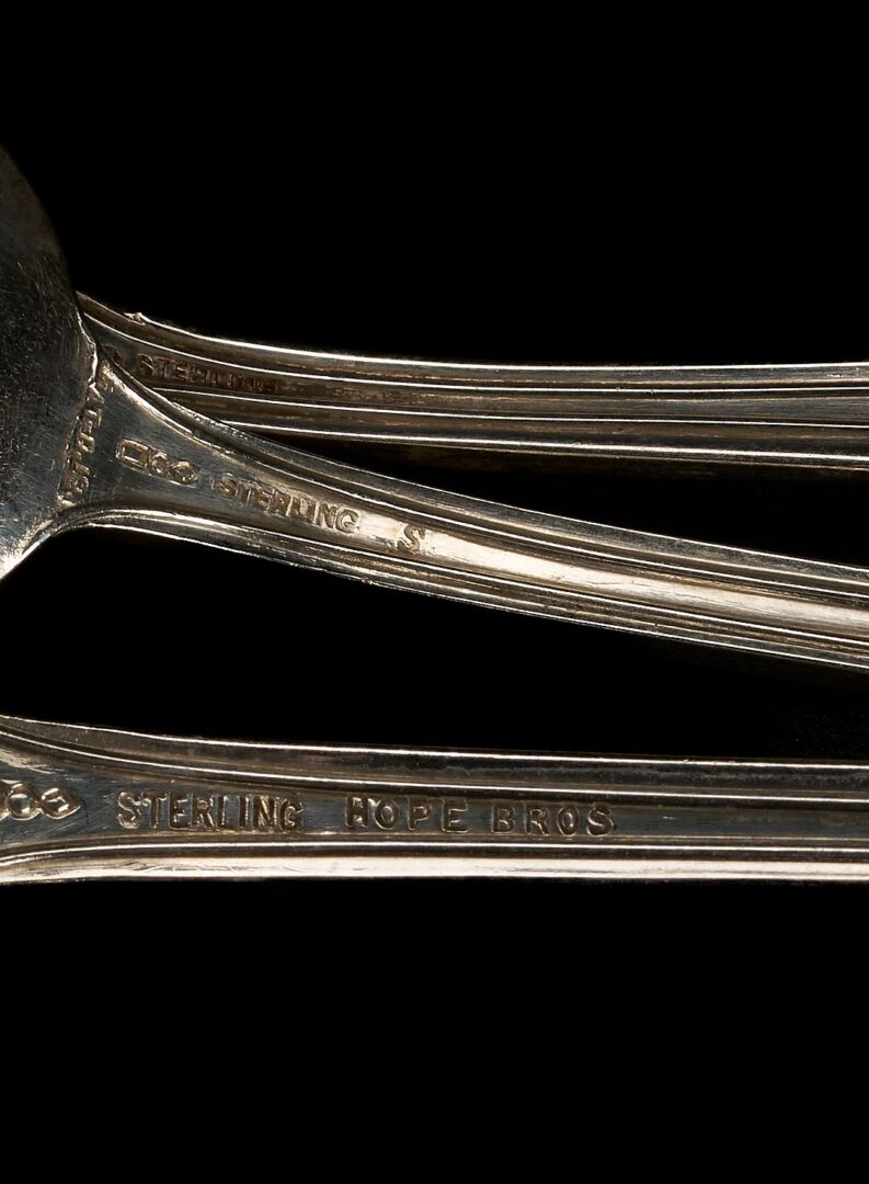 Lot 79: 164 Pcs. Dominick & Haff Virginia Pattern Sterling Flatware