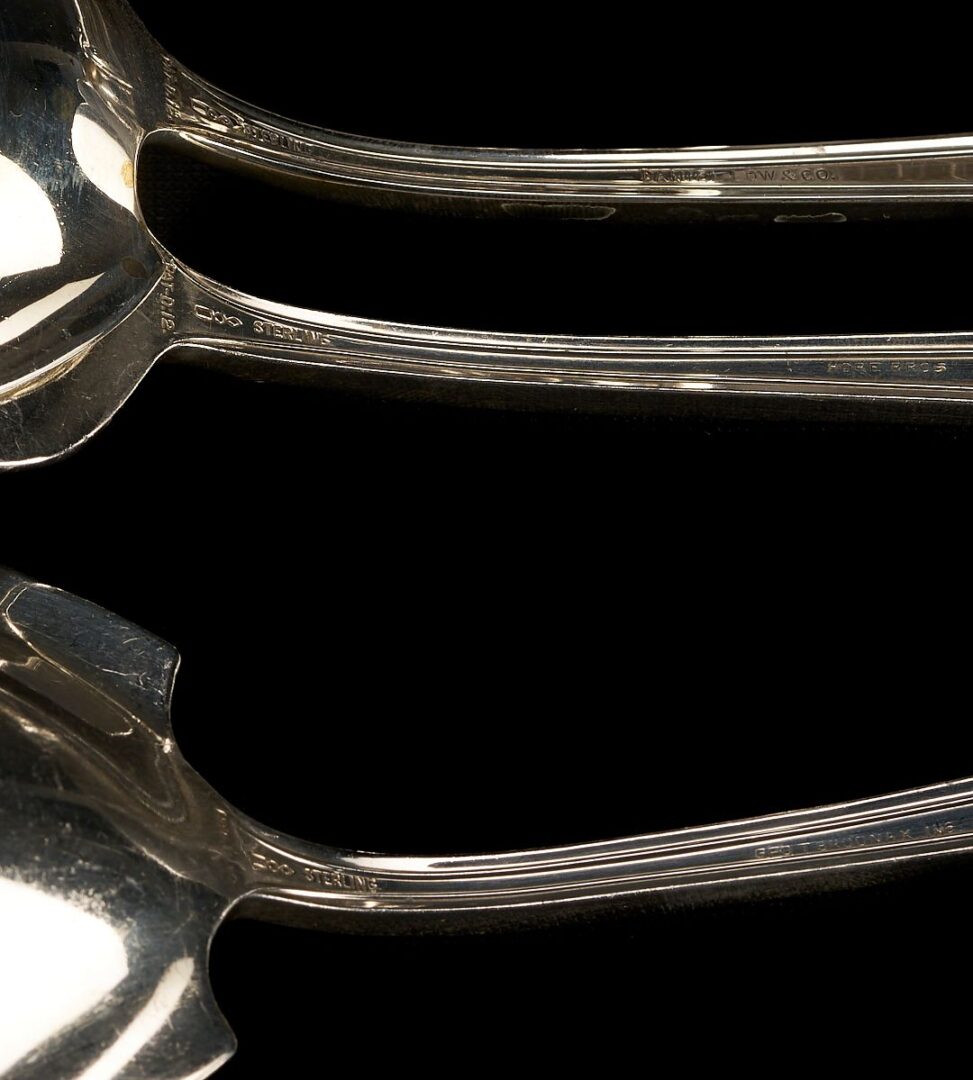 Lot 79: 164 Pcs. Dominick & Haff Virginia Pattern Sterling Flatware