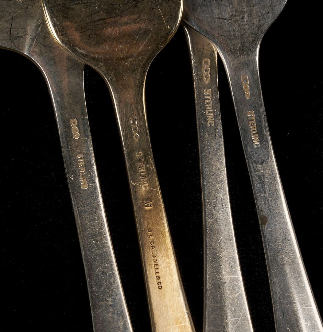 Lot 80: Dominick & Haff, 1776 Sterling Flatware, 110 pcs.