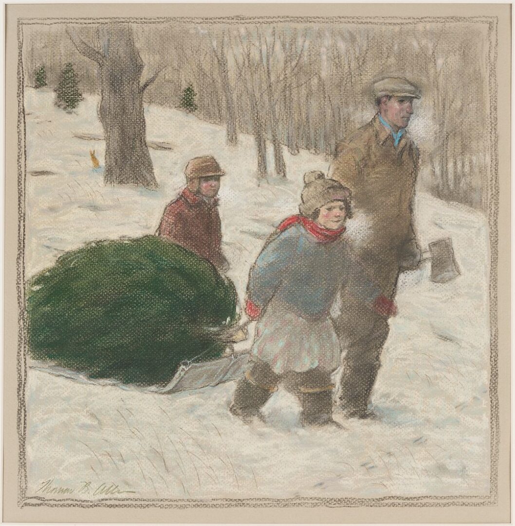 Lot 814: 2 Thomas B. Allen Works on Paper Plus Book