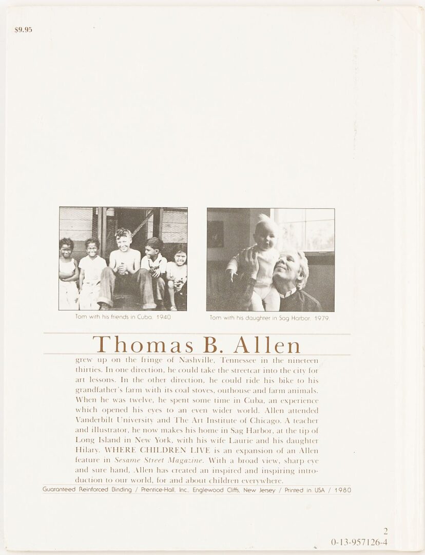 Lot 814: 2 Thomas B. Allen Works on Paper Plus Book