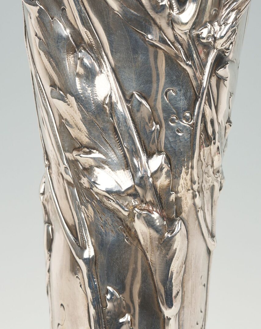 Lot 82: Large Sterling Silver Trophy Vase: Baltimore Horse Show  1904