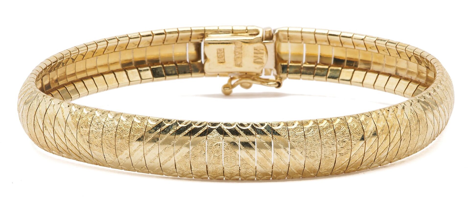 Lot 831: 14K Italian Gold Bracelet