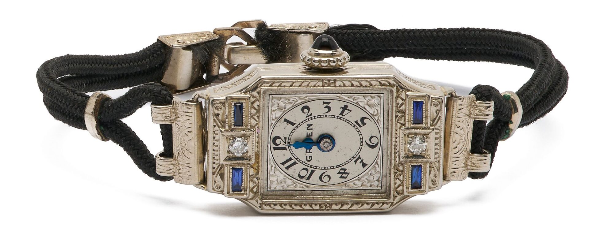 Lot 845: Two 14K White Gold & Diamond Wrist Watches