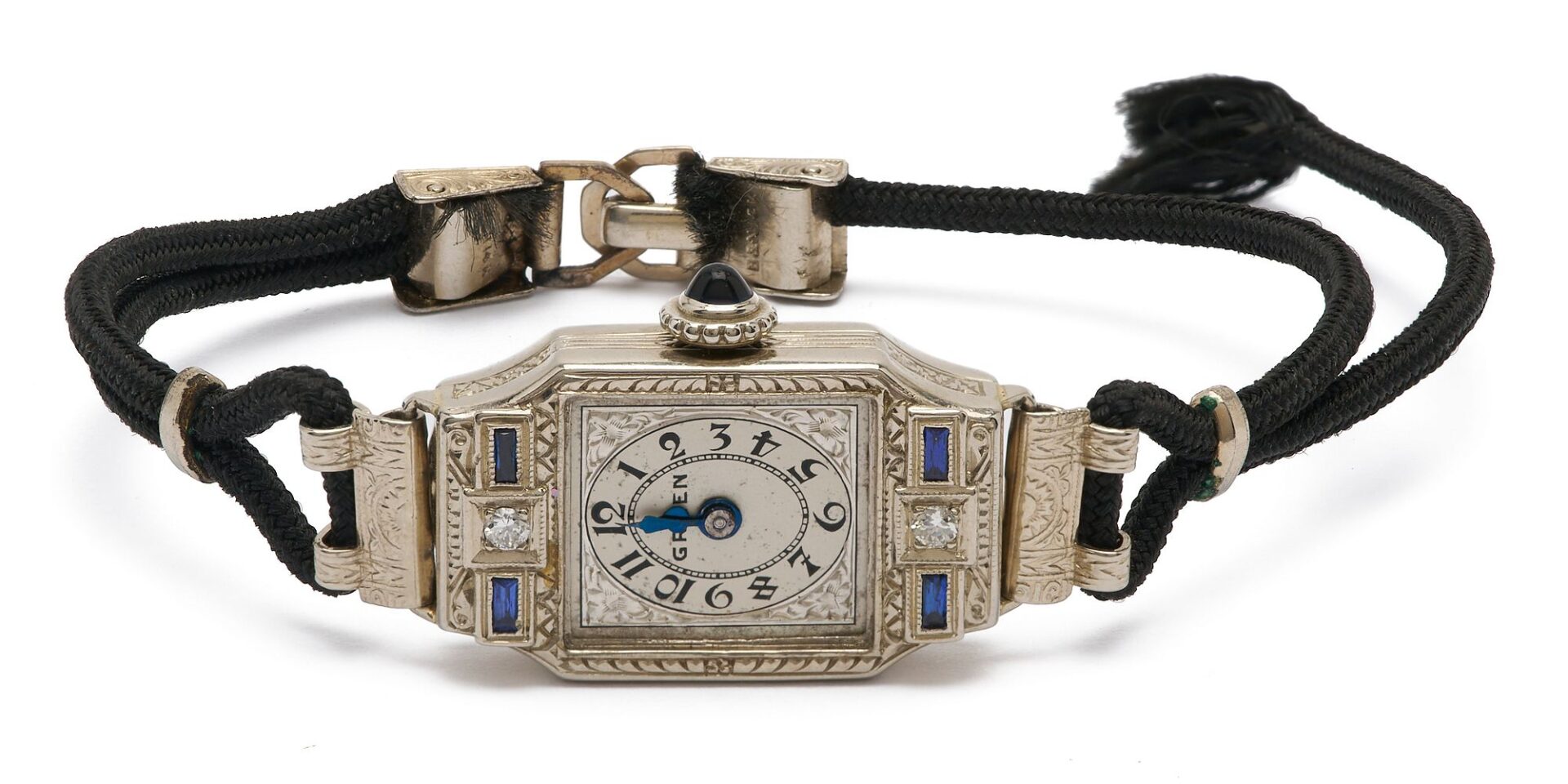 Lot 845: Two 14K White Gold & Diamond Wrist Watches