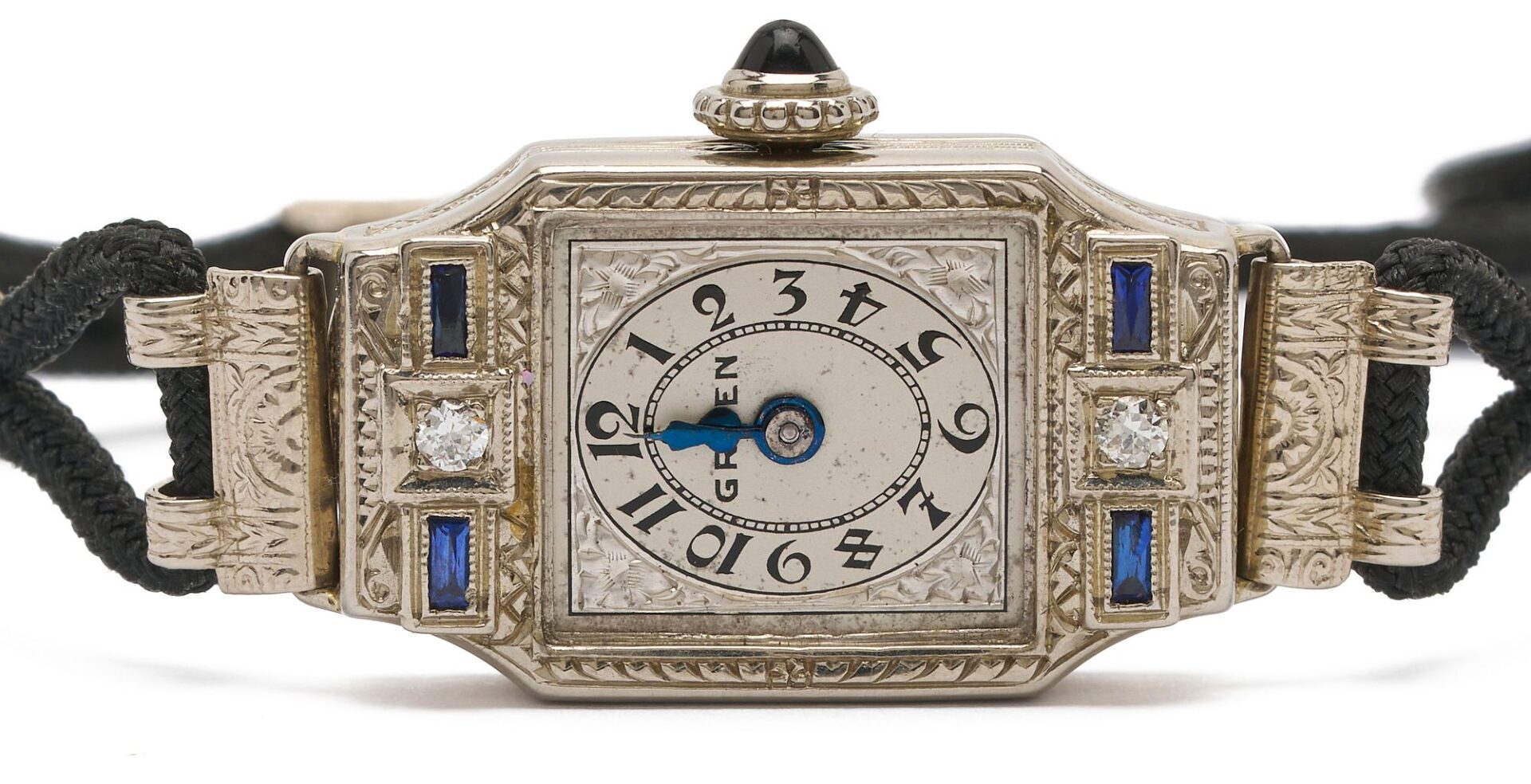 Lot 845: Two 14K White Gold & Diamond Wrist Watches