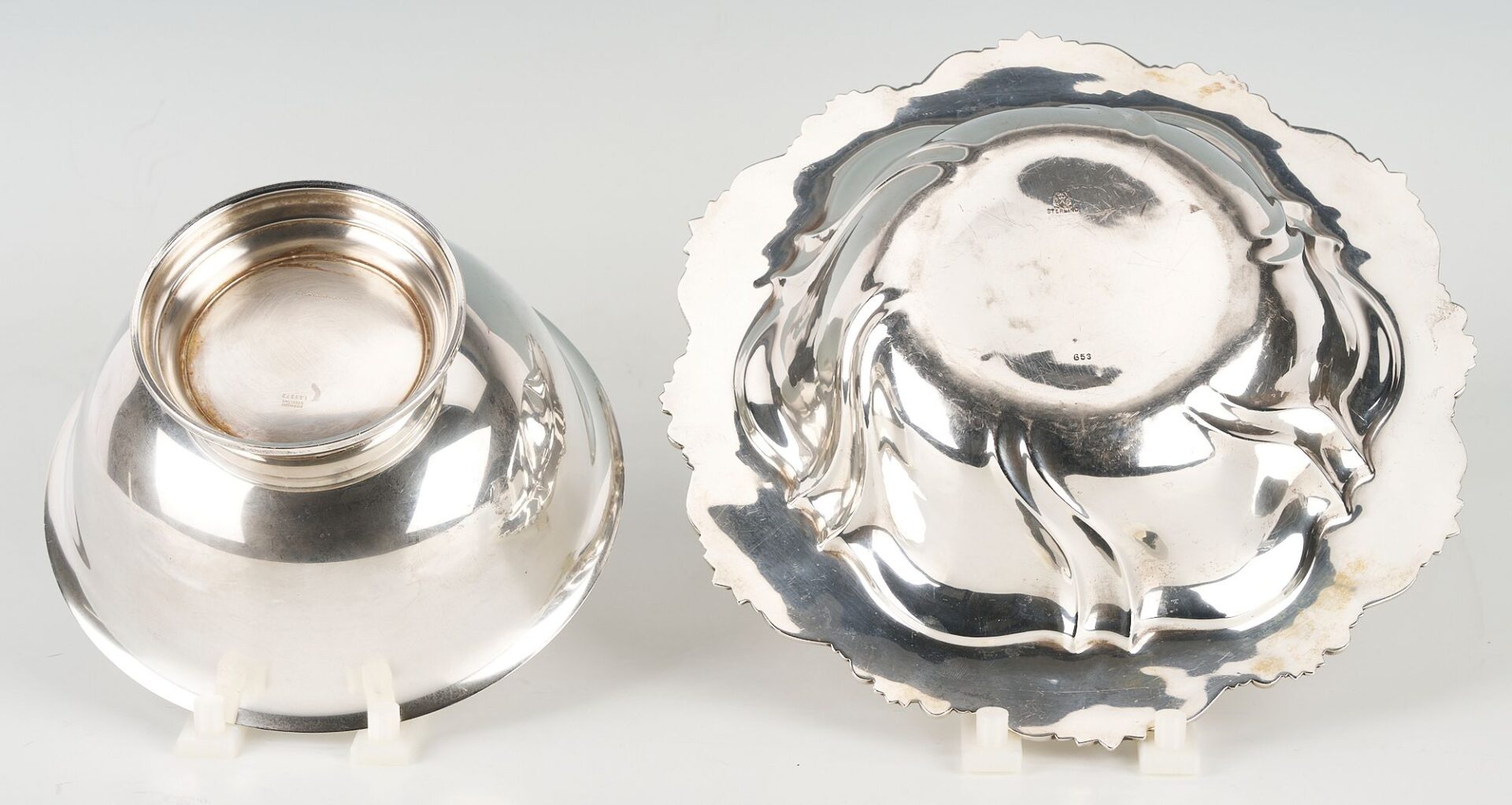 Lot 853: 2 Sterling Serving Bowls, International and Revere