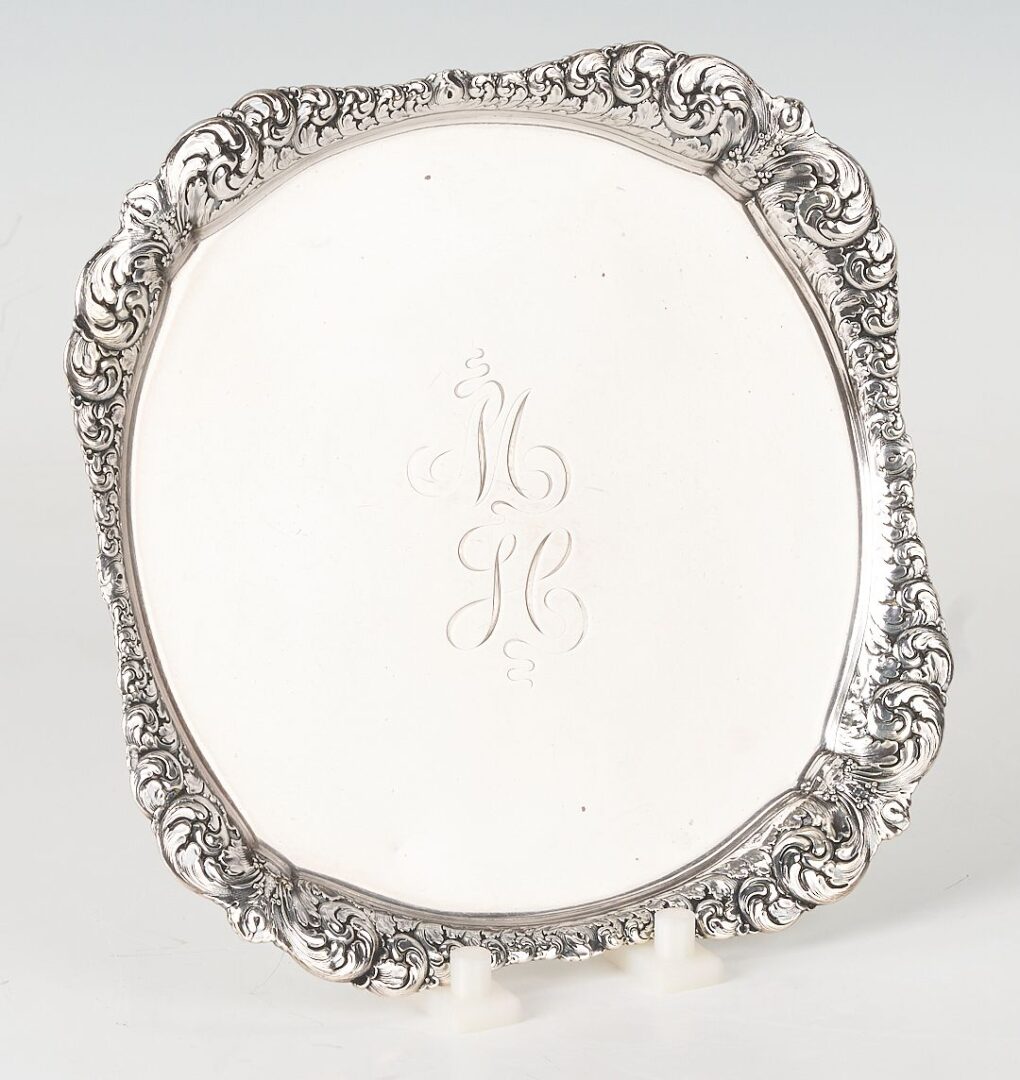 Lot 855: 4 Sterling Silver Serving Items, incl. Tiffany Tray