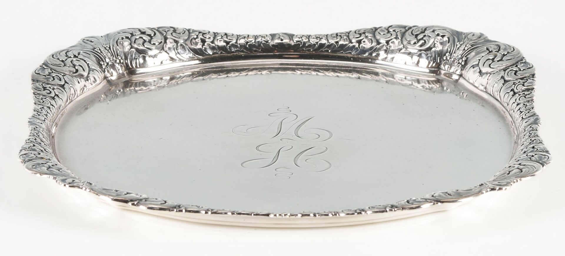 Lot 855: 4 Sterling Silver Serving Items, incl. Tiffany Tray