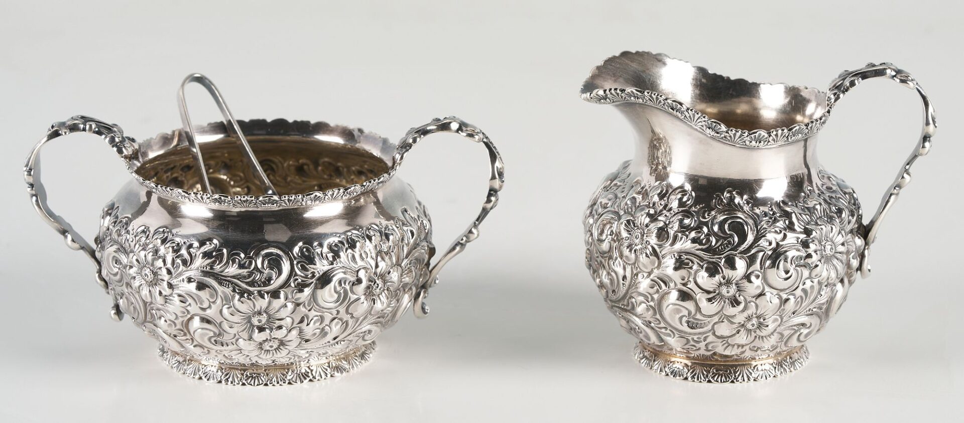 Lot 855: 4 Sterling Silver Serving Items, incl. Tiffany Tray