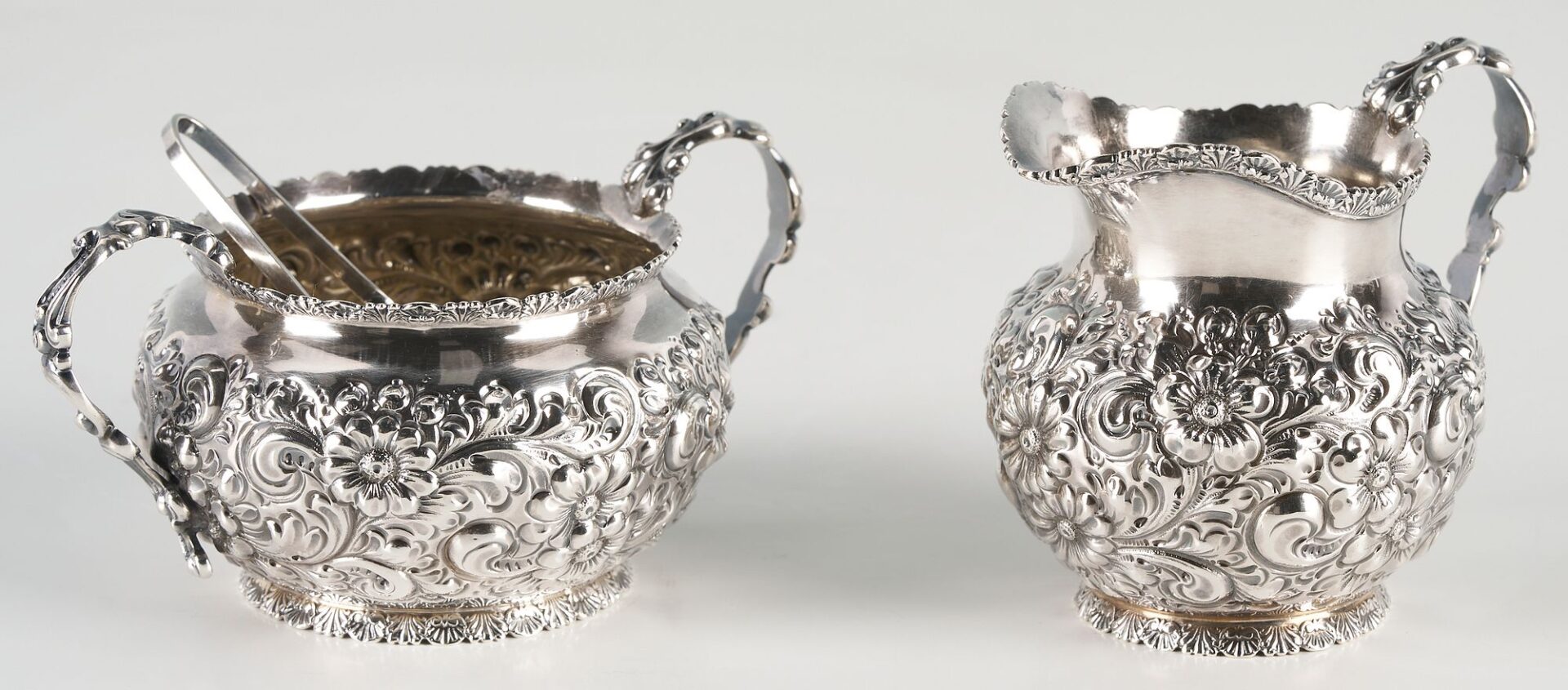 Lot 855: 4 Sterling Silver Serving Items, incl. Tiffany Tray