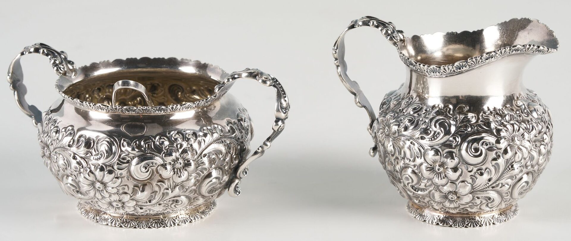 Lot 855: 4 Sterling Silver Serving Items, incl. Tiffany Tray