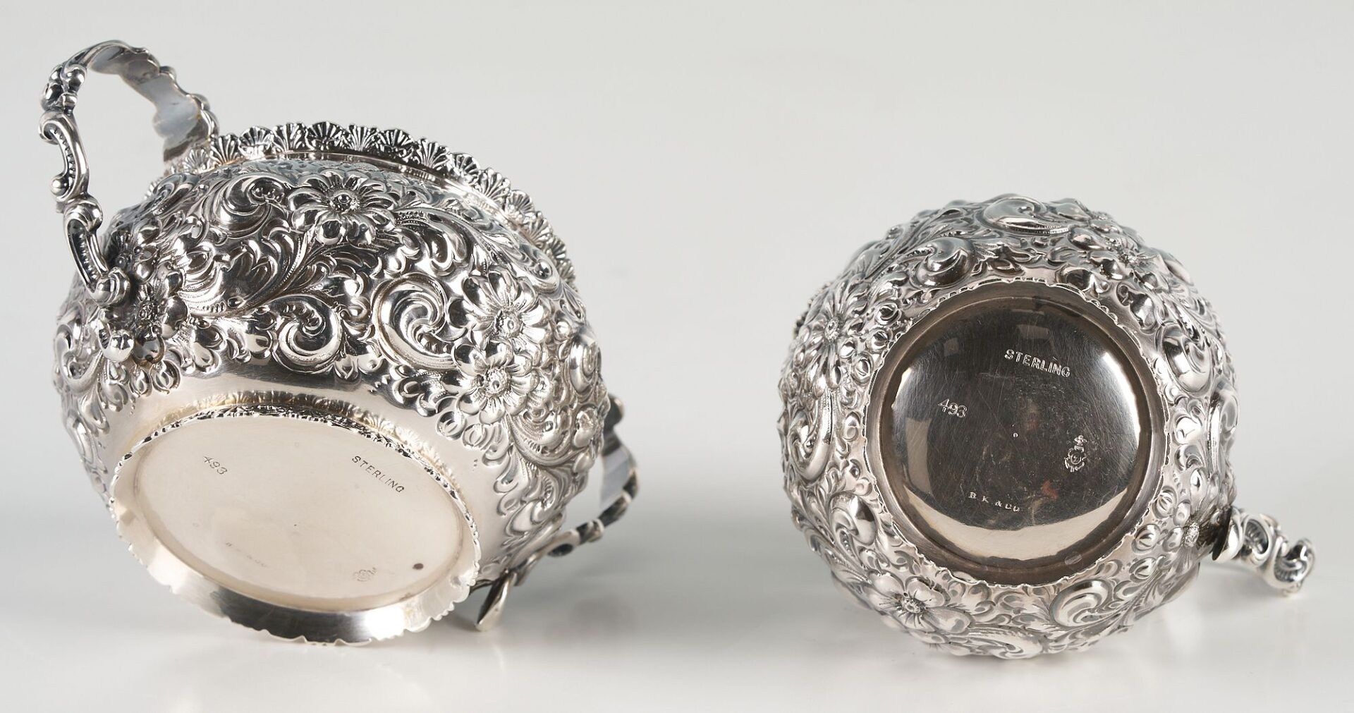 Lot 855: 4 Sterling Silver Serving Items, incl. Tiffany Tray