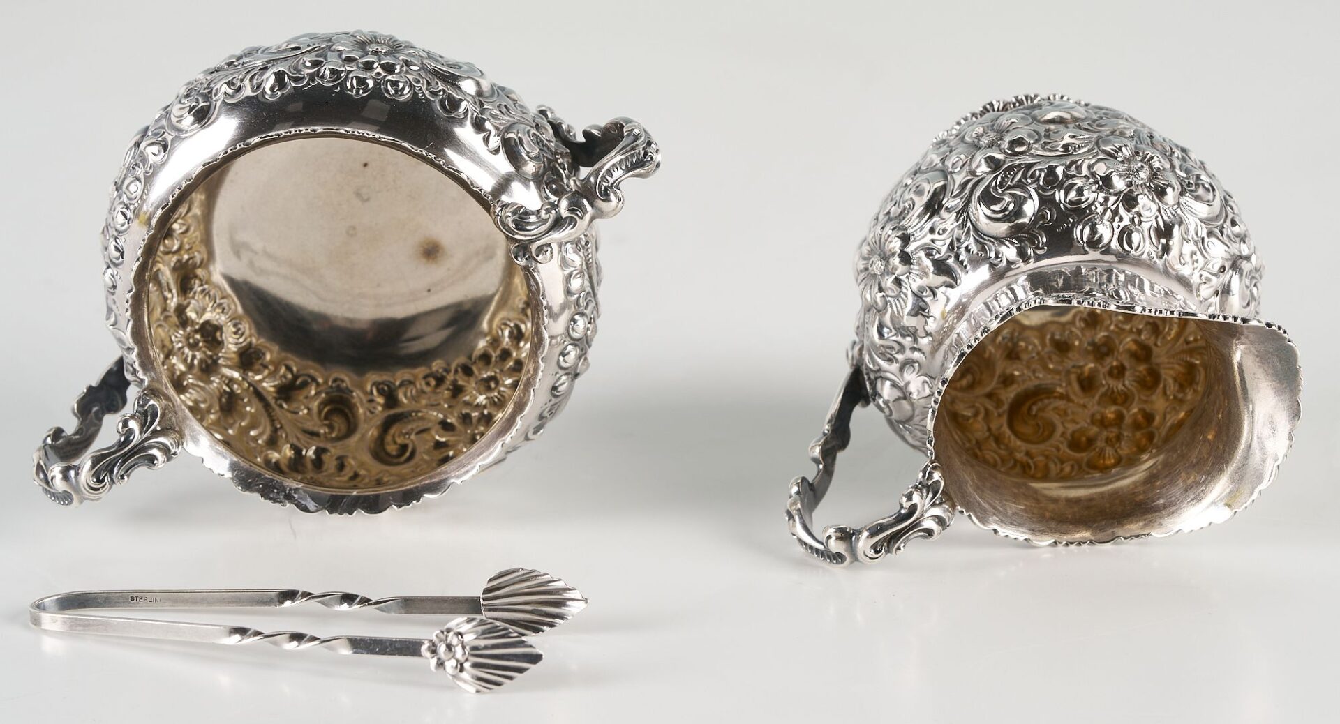 Lot 855: 4 Sterling Silver Serving Items, incl. Tiffany Tray