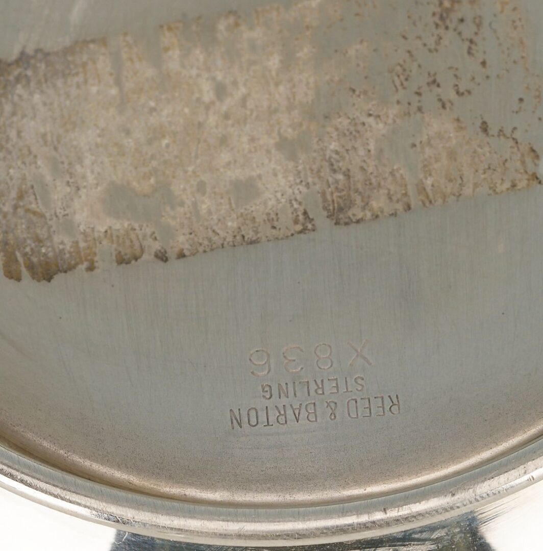 Lot 859: 7 Sterling bowls including Kirk shell, Web porringer