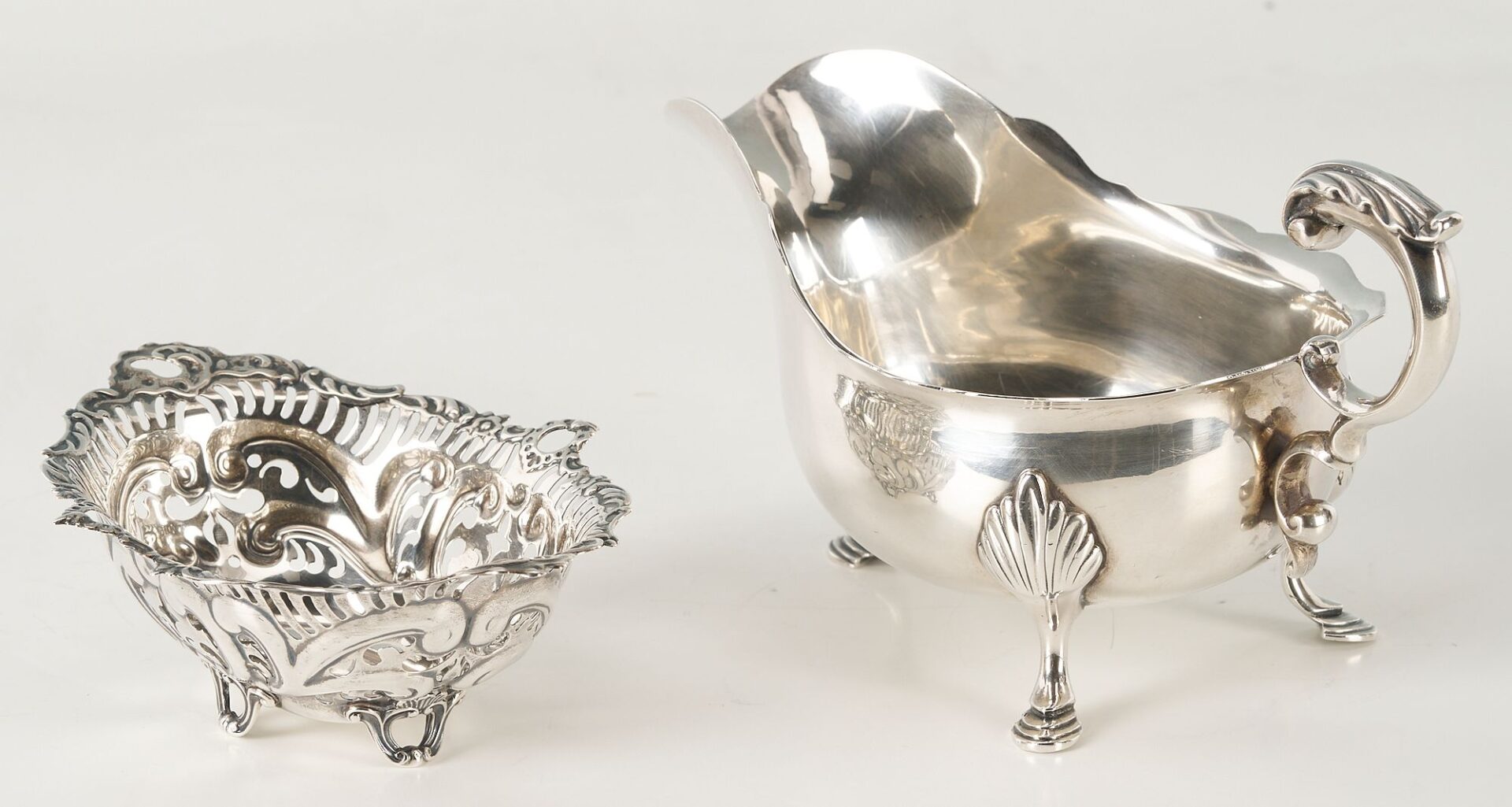 Lot 864: 4 small Sterling Silver Table Items, incl. Tiffany, Jensen