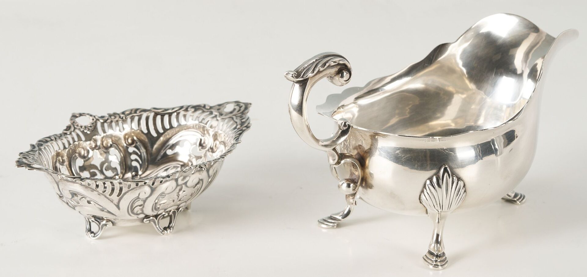 Lot 864: 4 small Sterling Silver Table Items, incl. Tiffany, Jensen