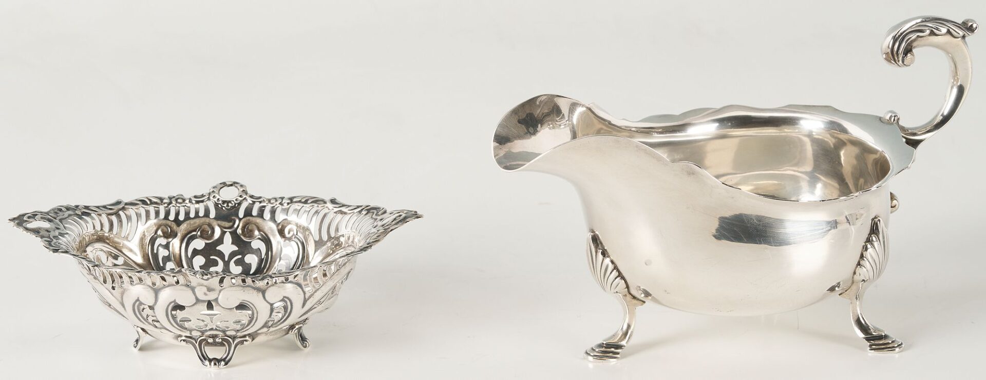Lot 864: 4 small Sterling Silver Table Items, incl. Tiffany, Jensen