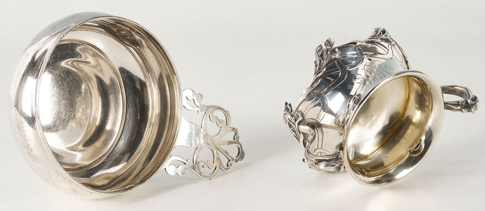 Lot 864: 4 small Sterling Silver Table Items, incl. Tiffany, Jensen