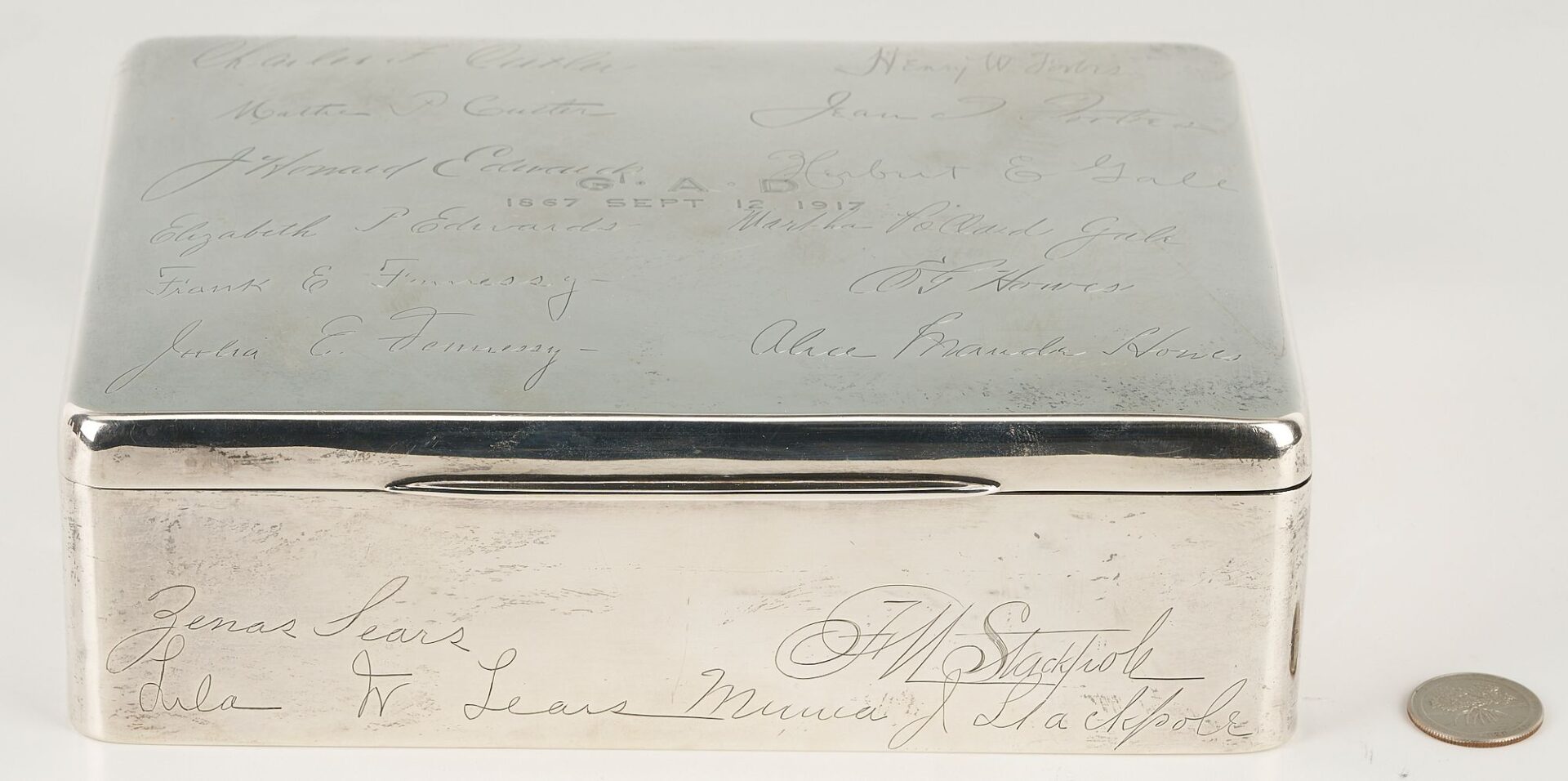 Lot 868: Hodgson, Kennard & Co. Sterling Presentation Box