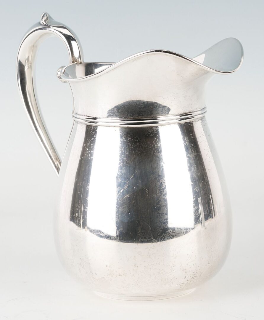 Lot 869: Baker Manchester Sterling Water Pitcher