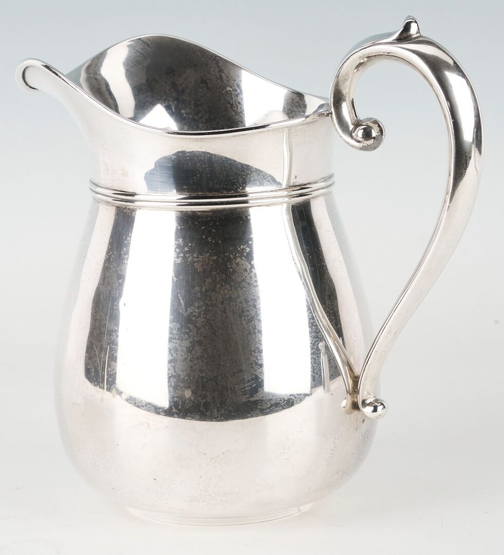 Lot 869: Baker Manchester Sterling Water Pitcher