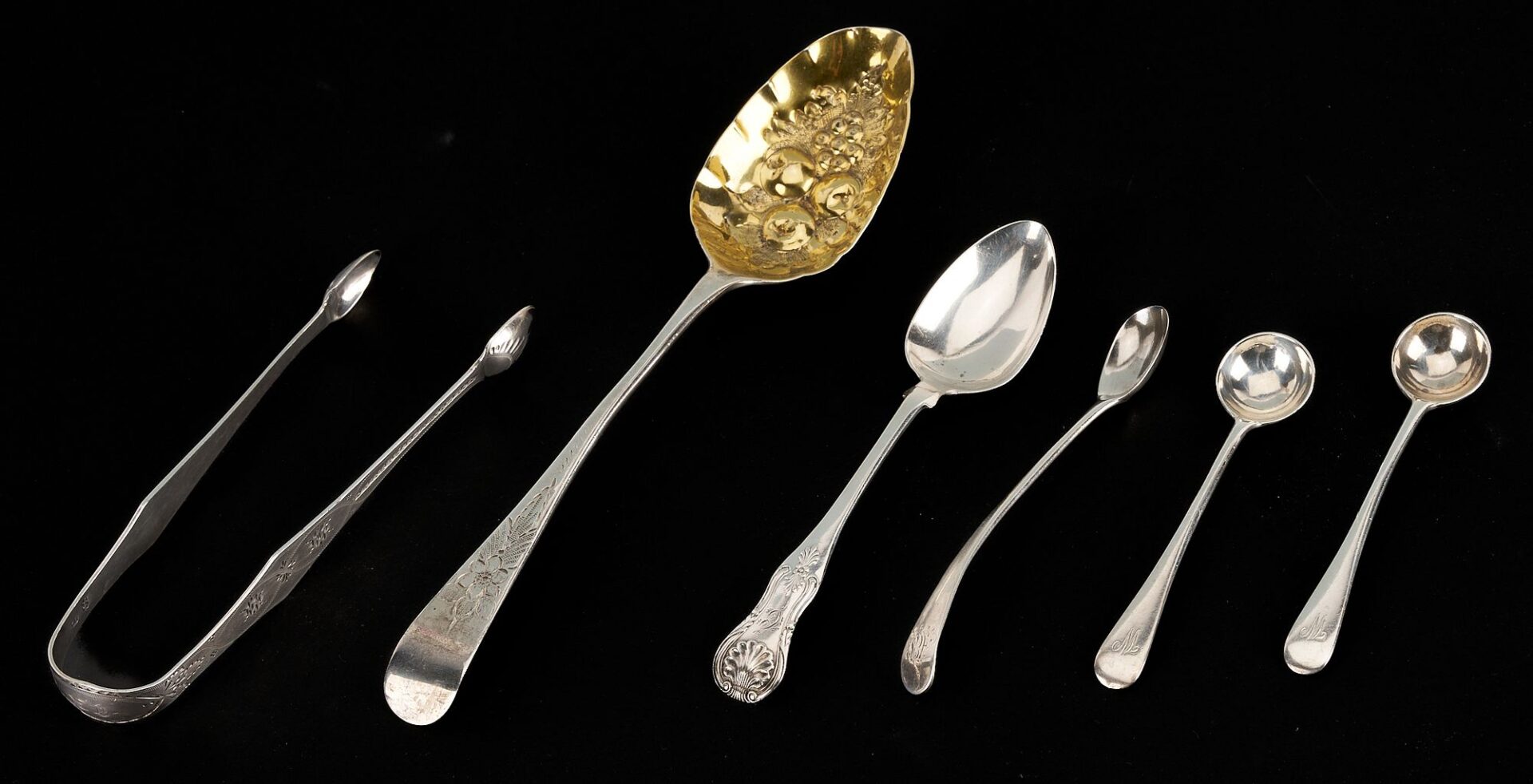 Lot 871: Assd. British Silver including Teapot, 2 creamers, cased Salt and Pepper