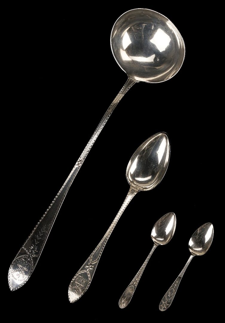 Lot 873: Maclean Family Scottish Sterling Silver Flatware