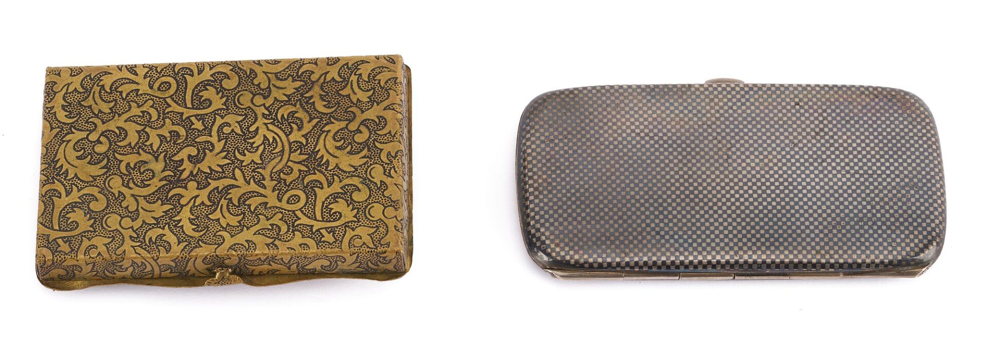 Lot 877: 4 Small Silver and Vertu Boxes incl. Japanese