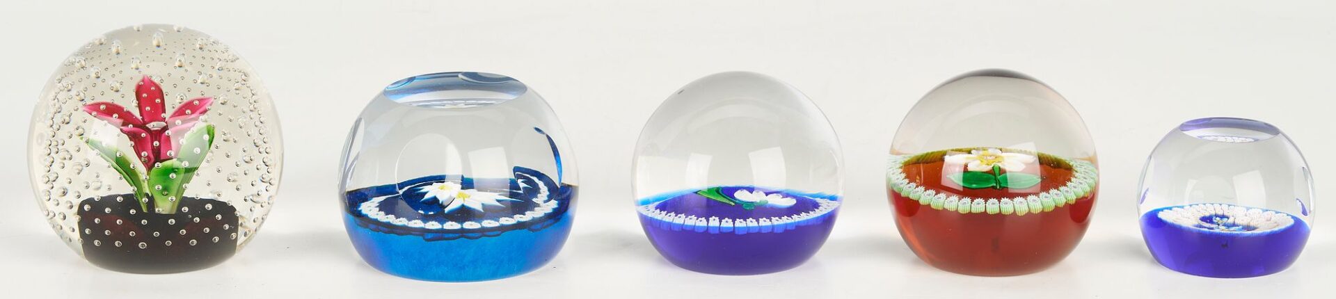 Lot 887: 12 Art Glass Paperweights, incl. Orient & Flume