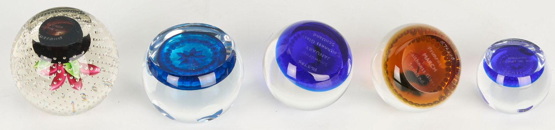 Lot 887: 12 Art Glass Paperweights, incl. Orient & Flume
