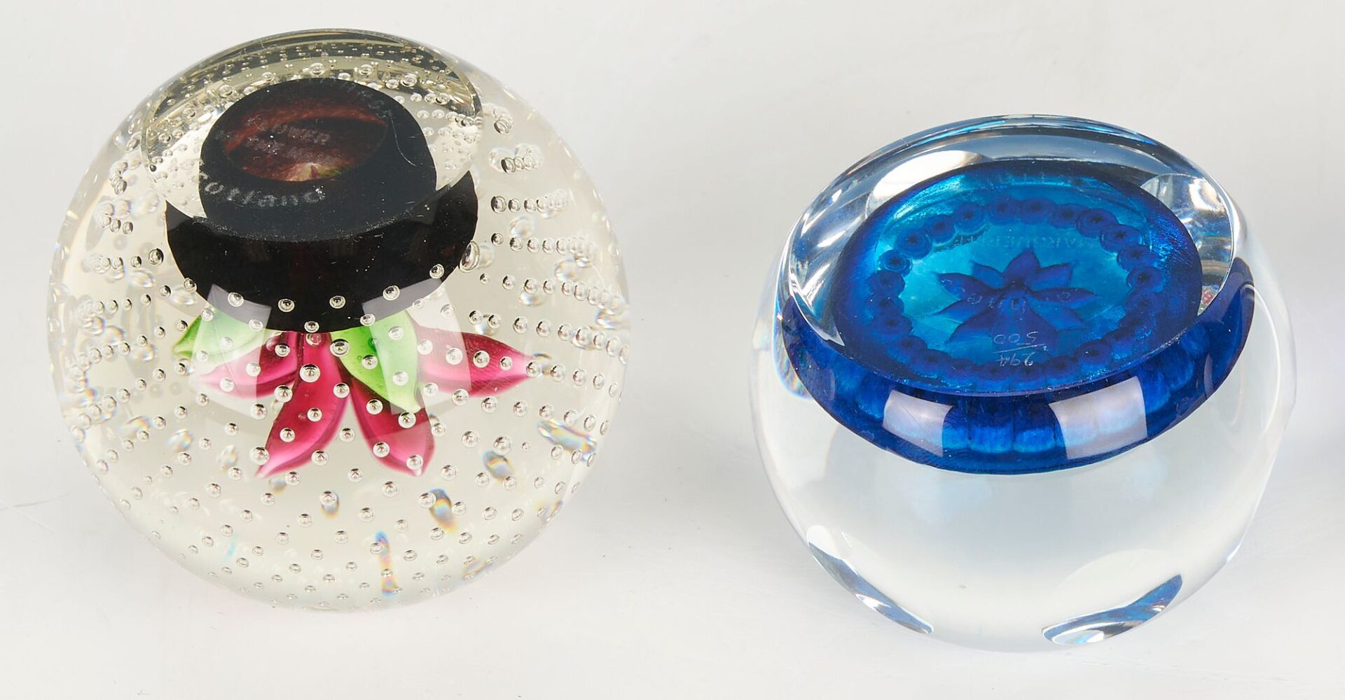 Lot 887: 12 Art Glass Paperweights, incl. Orient & Flume