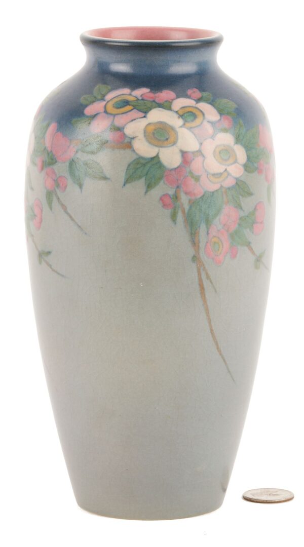 Lot 894: Rookwood Floral Vase, Lenore Asbury