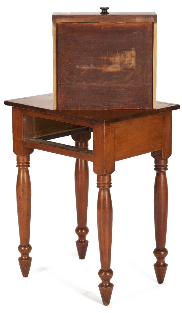 Lot 897: Tennessee Cherry One Drawer Table and Southern Cabriole Stand