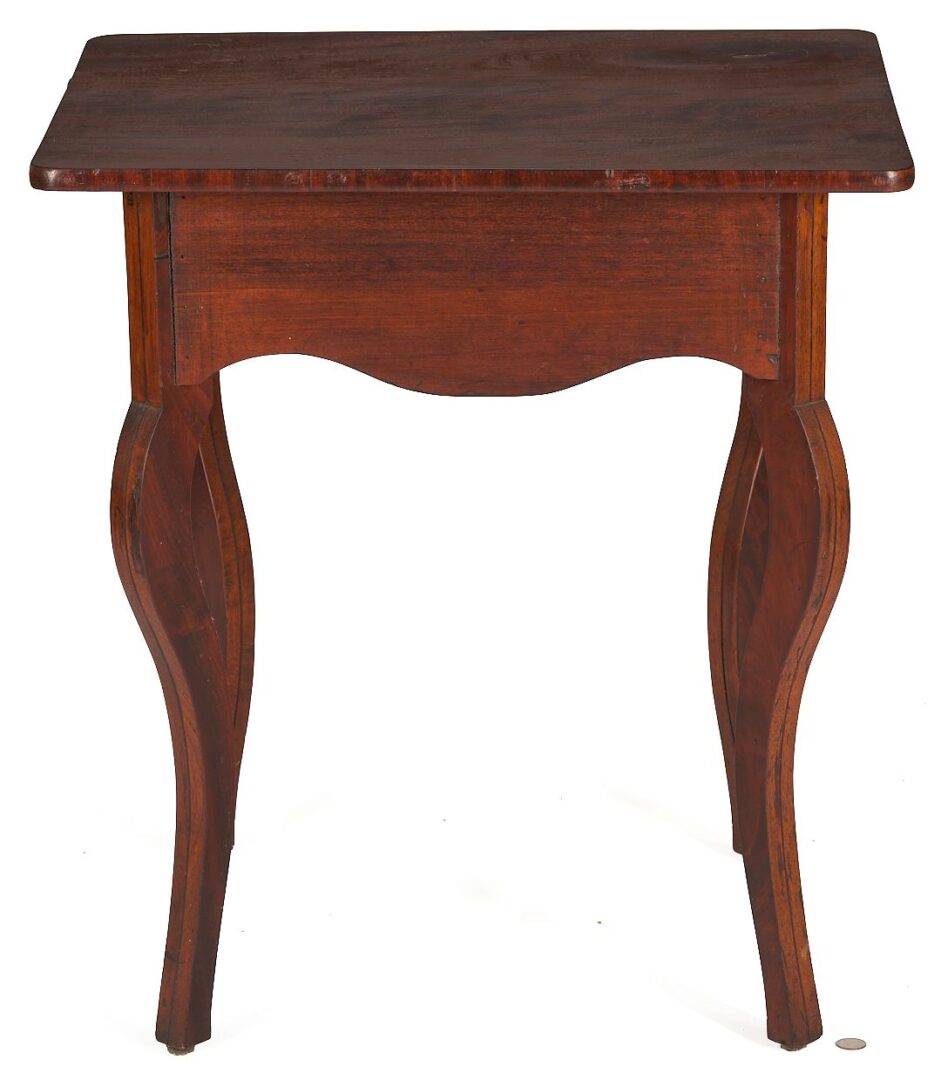 Lot 897: Tennessee Cherry One Drawer Table and Southern Cabriole Stand
