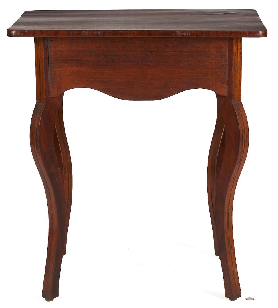 Lot 897: Tennessee Cherry One Drawer Table and Southern Cabriole Stand