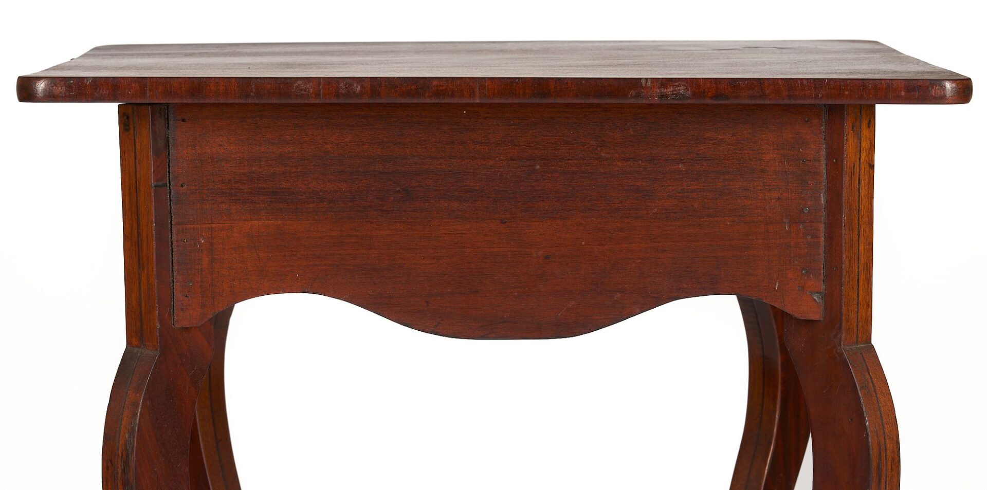 Lot 897: Tennessee Cherry One Drawer Table and Southern Cabriole Stand