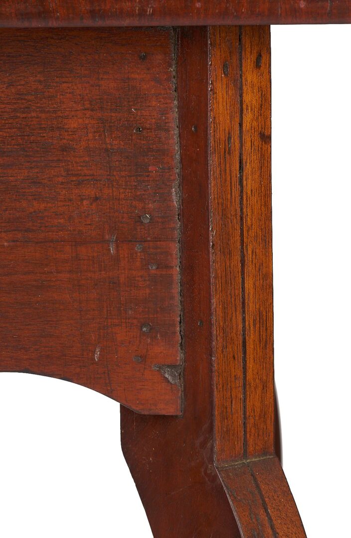 Lot 897: Tennessee Cherry One Drawer Table and Southern Cabriole Stand